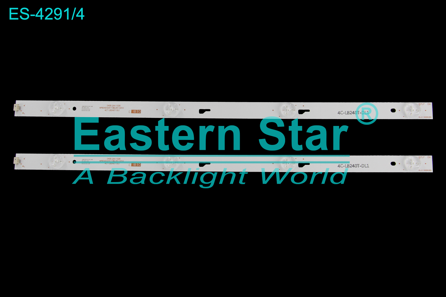 ES-4291 LED TV Backlight use for 24" Thomson /Tcl T24RTE1020 240D-2X4 1028, NPB04D425173BL051-001H, 4CT-LB240T-DL1 LED STRIP(2)