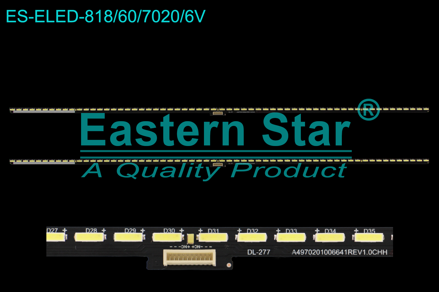 ES-ELED-818 ELED/EDGE TV backlight use for 49'' 49H5100 DL-277 A4970201006641REV1.0CHH TV LED BAR(2)