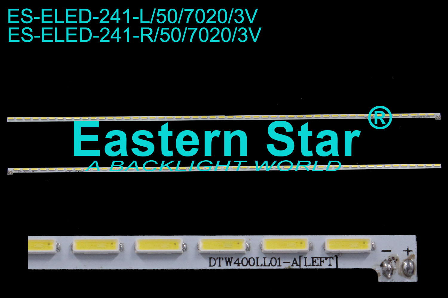 ES-ELED-241 ELED/EDGE TV backlight 40'' 50LEDs use for LG DTW400LL01-A [LEFT]/[RIGHT] LED STRIPS(2)
