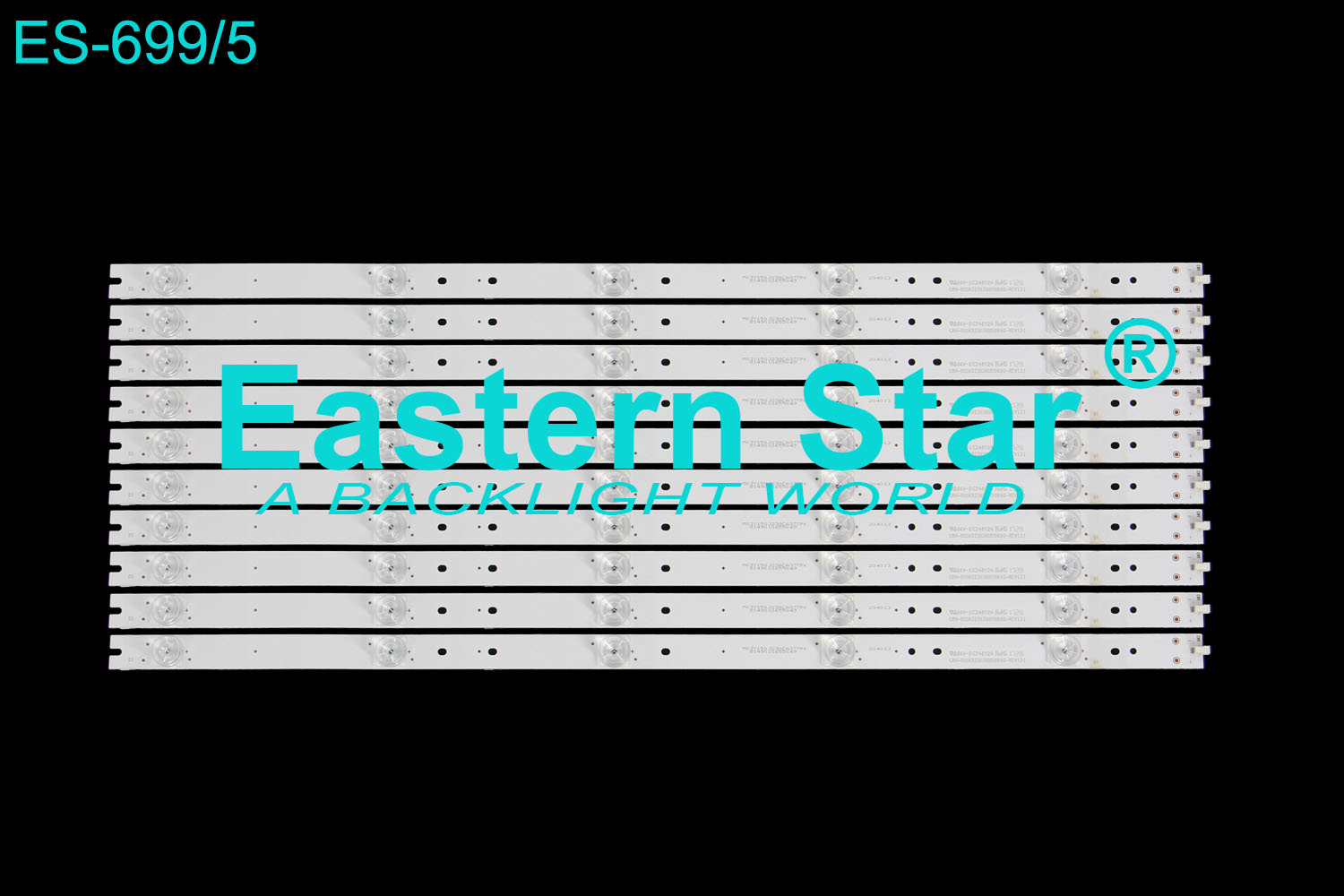 ES-699 LED TV Backlight use for Haier 55" TV LQ55AL88Y81 LS55AL88K52A3 B55K52303005106AG-REV1.3 1 LED STRIPS(10)