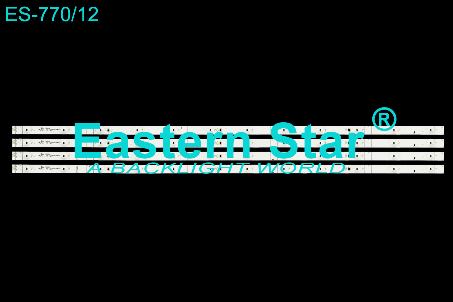 ES-770 LED TV Backlight use for 55'' Hisense 55R6E SJ.HO.D5501201-3030BS-M-HF LED STRIPS(4)