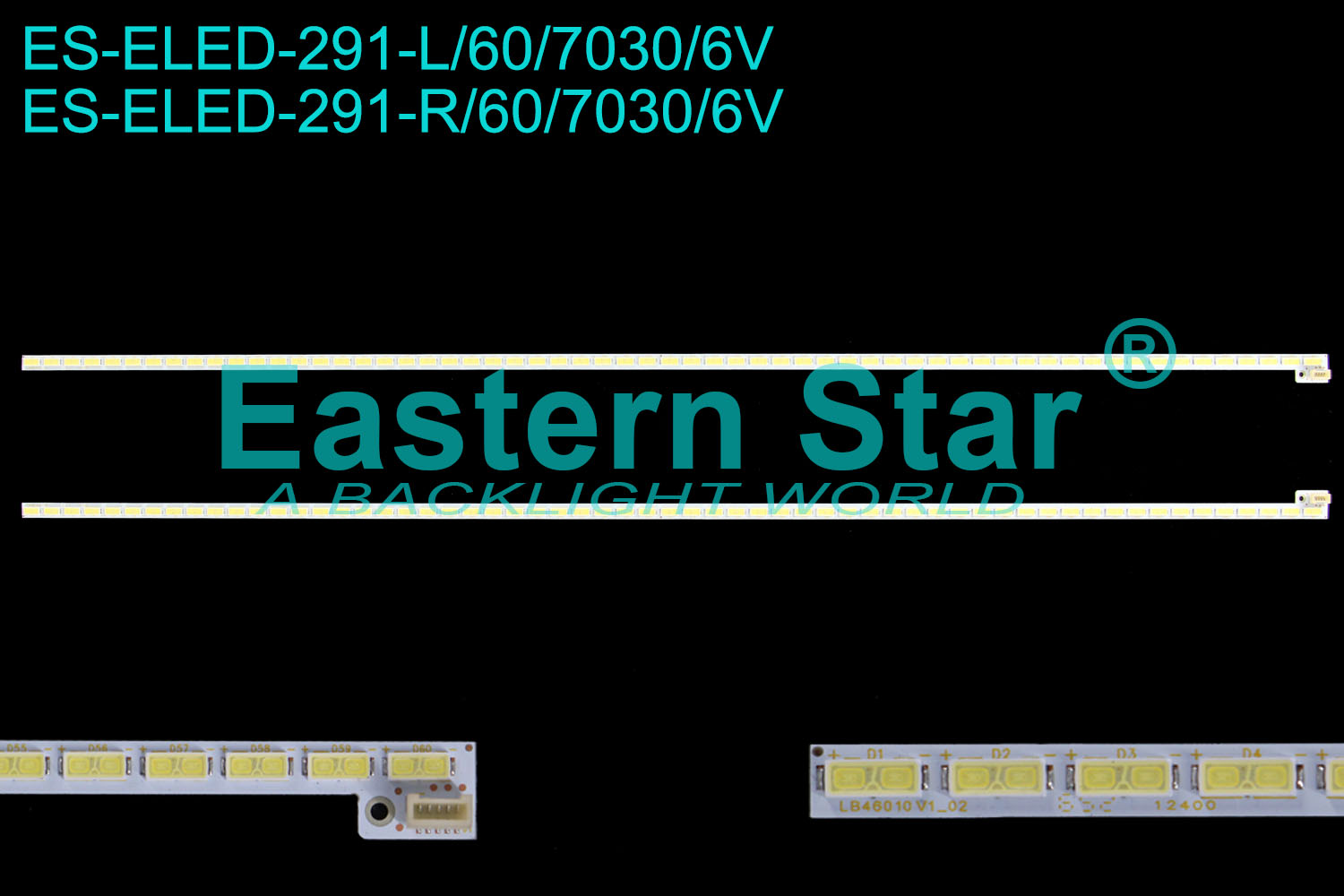 ES-ELED-291 ELED/EDGE TV backlight use for 46'' TV backlight LB46010 V1_02 LED STRIPS(2)