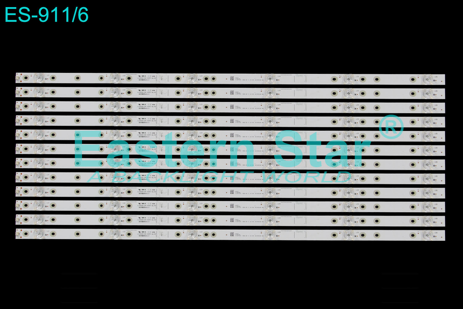 ES-911 LED TV Backlight use for 65" Hisense 65H6E /65H7608  ,Sharp LC-65Q6020U JL.D65061330-003FS-M_V02/JL.D65061330-003ES-M_V02 LED STRIP(12)