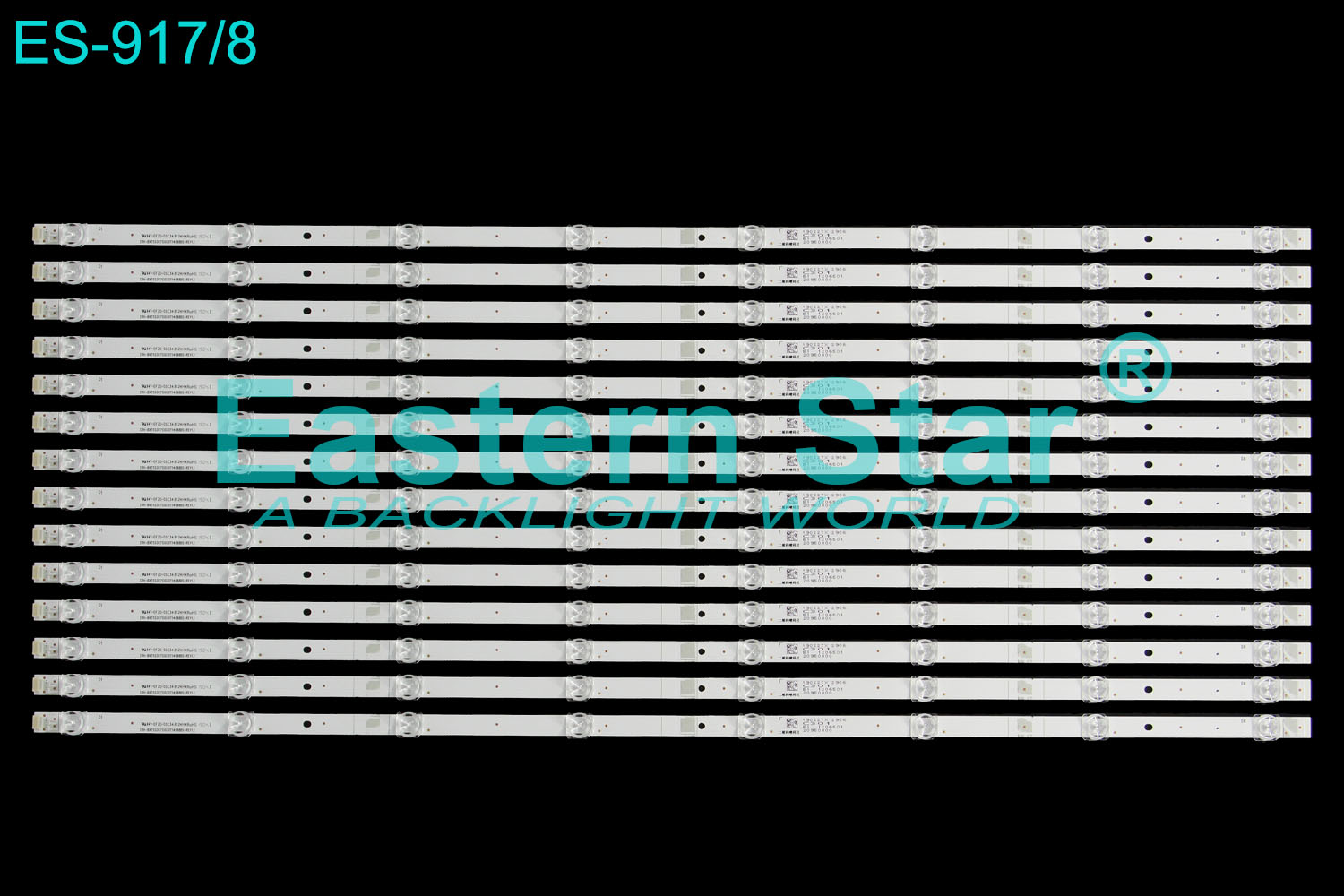 ES-917 LED TV Backlight use for 75" Hisense 75R6E1 CRH-BX75S3U713030T14088BS-REV1.1| 07FZD-03E348124HN| 191221X 21817000 LED STRIP(14)