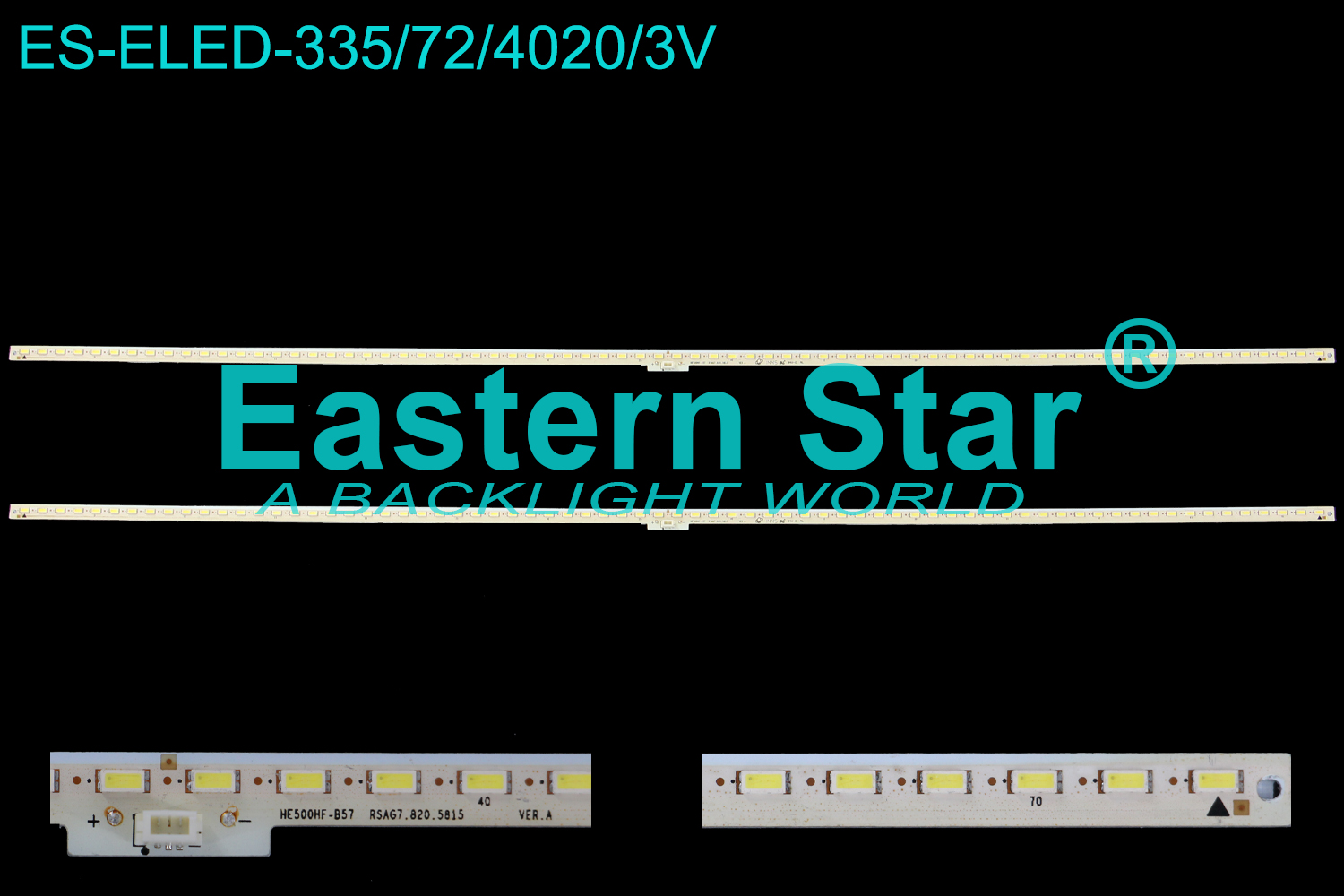 ES-ELED-335 ELED/EDGE TV backlight use for 50'' Hisense LED50X1A HE500HF-B57 RSAG7.820.5815 LED STRIPS(2)