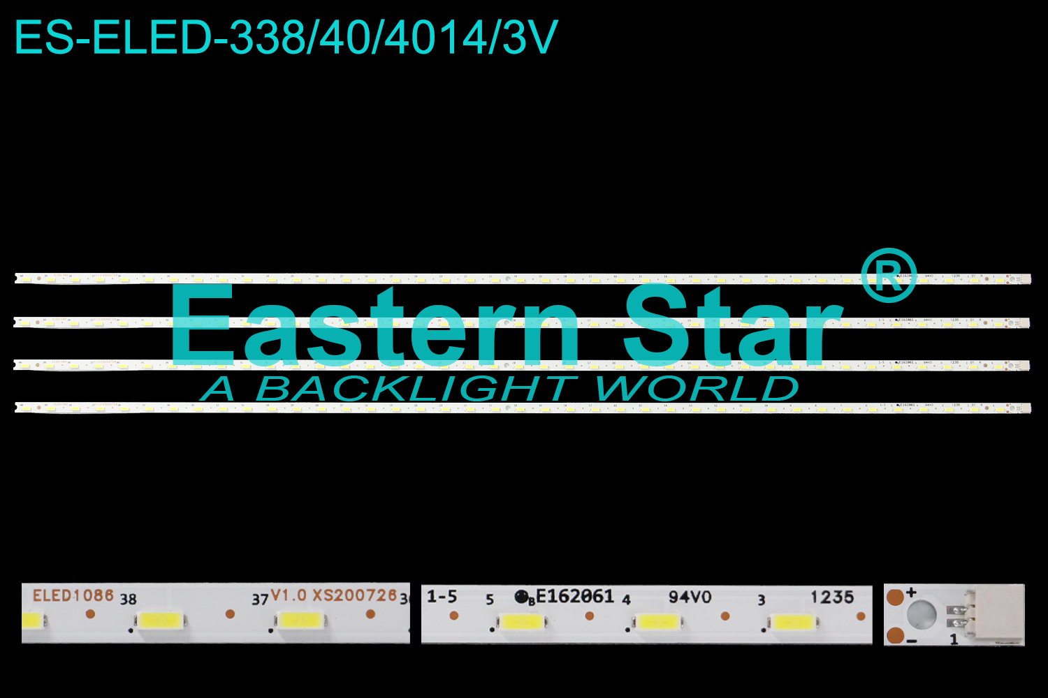 ES-ELED-338 ELED/EDGE TV backlight use for 40'' Sharp LC40LE430M E162061 1235 LED STRIPS(4)