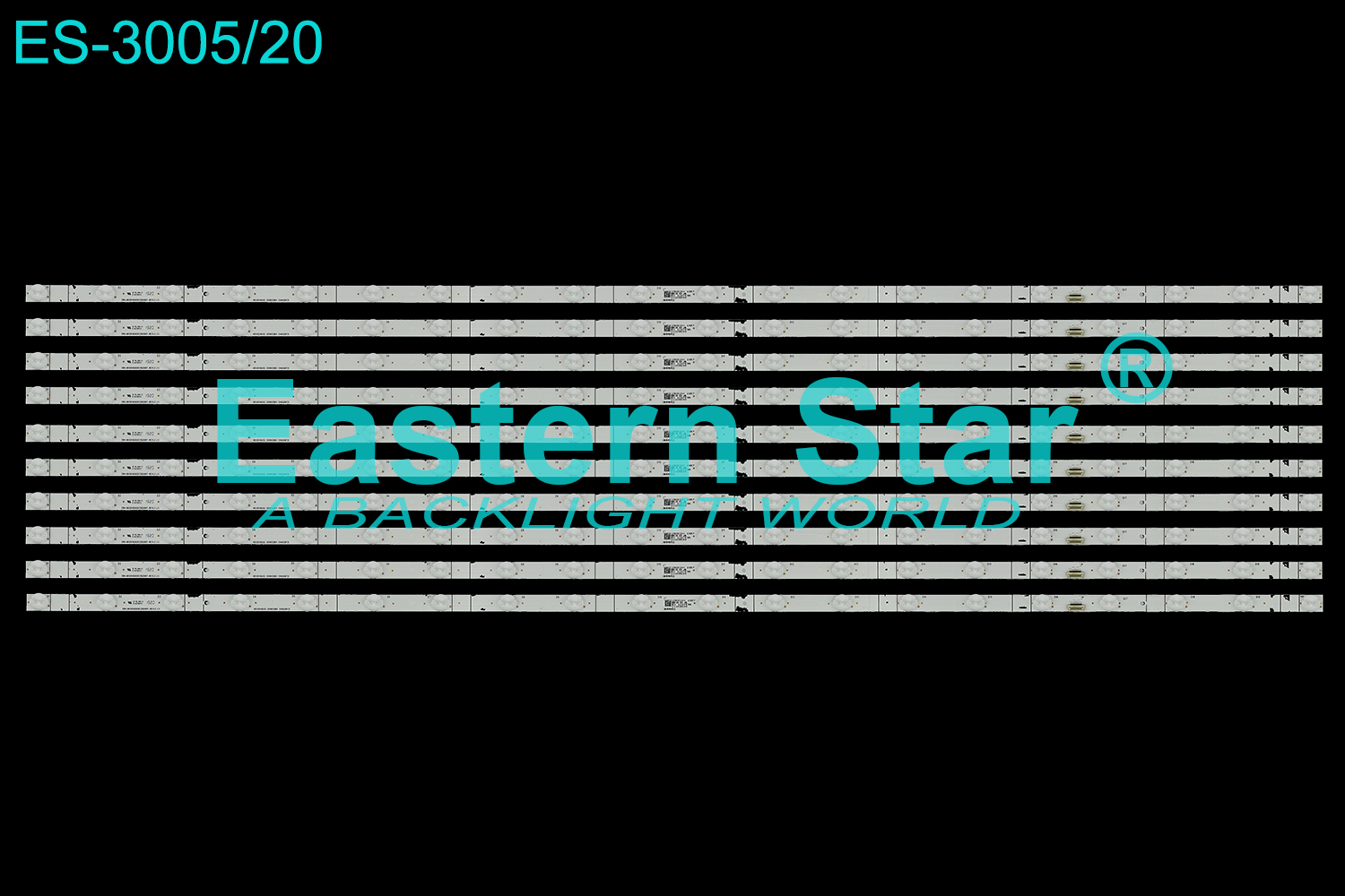 ES-3005 LED TV Backlight use for 55" Hisense 55H9F CRH-BX55V63030T102091T-REV1.3  HD550V6U52  2019012901 SVH550F21  LED STRIP(10)