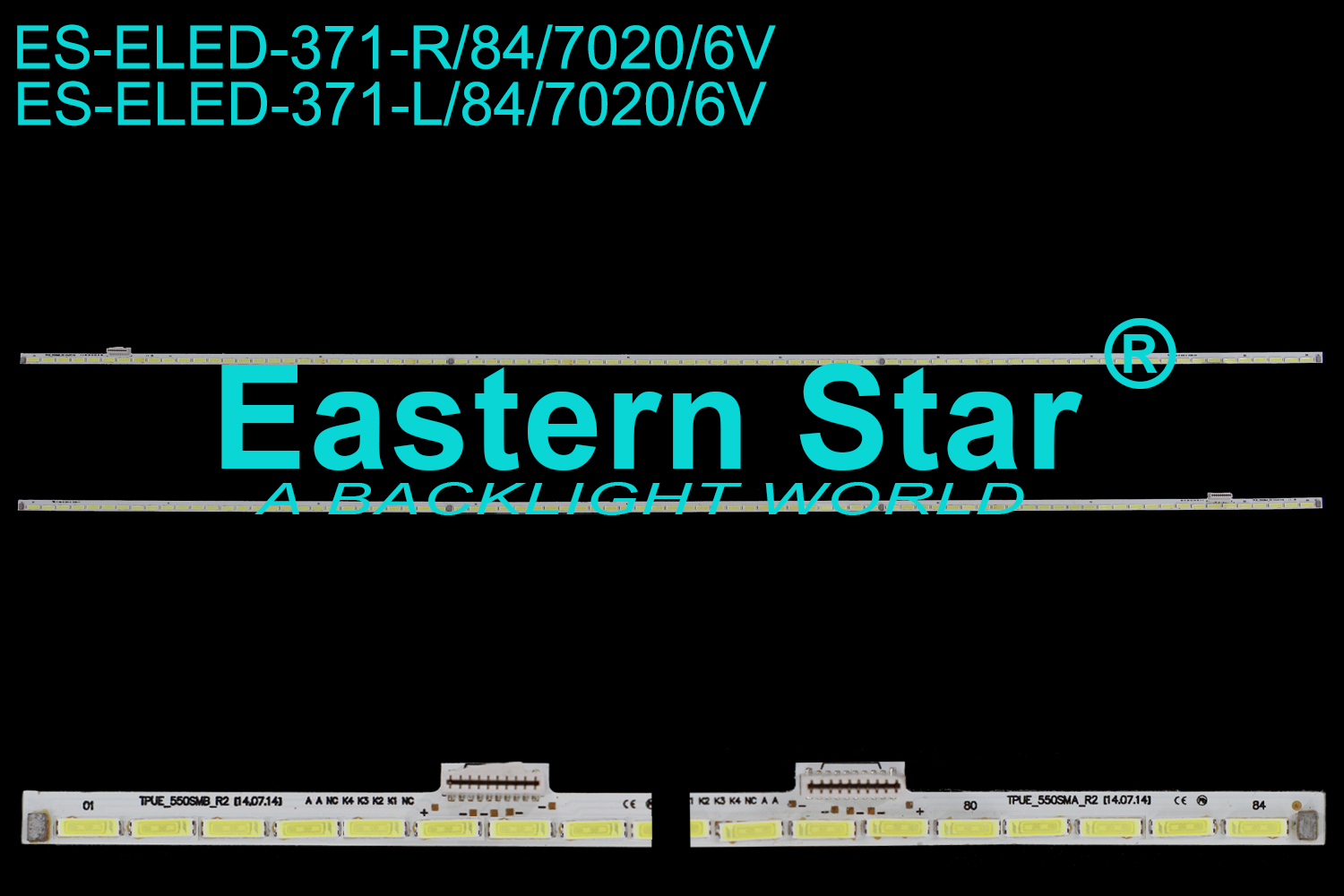 ES-ELED-371 ELED/EDGE TV backlight use for 55'' PHILIPS 55PUS7600 / 55PUS9109 TPUE_550SMA/B_R2 [14.07.14]  LED STRIPS(2)