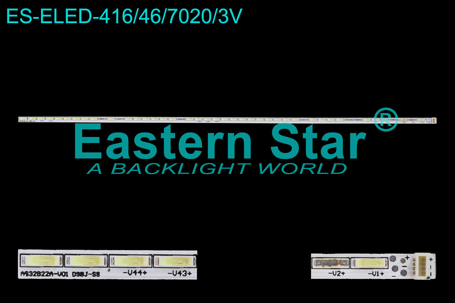 ES-ELED-416 ELED/EDGE TV backlight use for 32'' YUMATU 32B22A-V01 LED STRIPS(/)