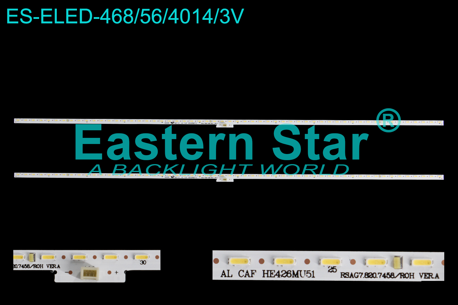 ES-ELED-468 ELED/EDGE TV backlight use for 42'' Hisense HE426MU51  RSAG7.820.7458/ROH VER.A LED STRIPS(2）