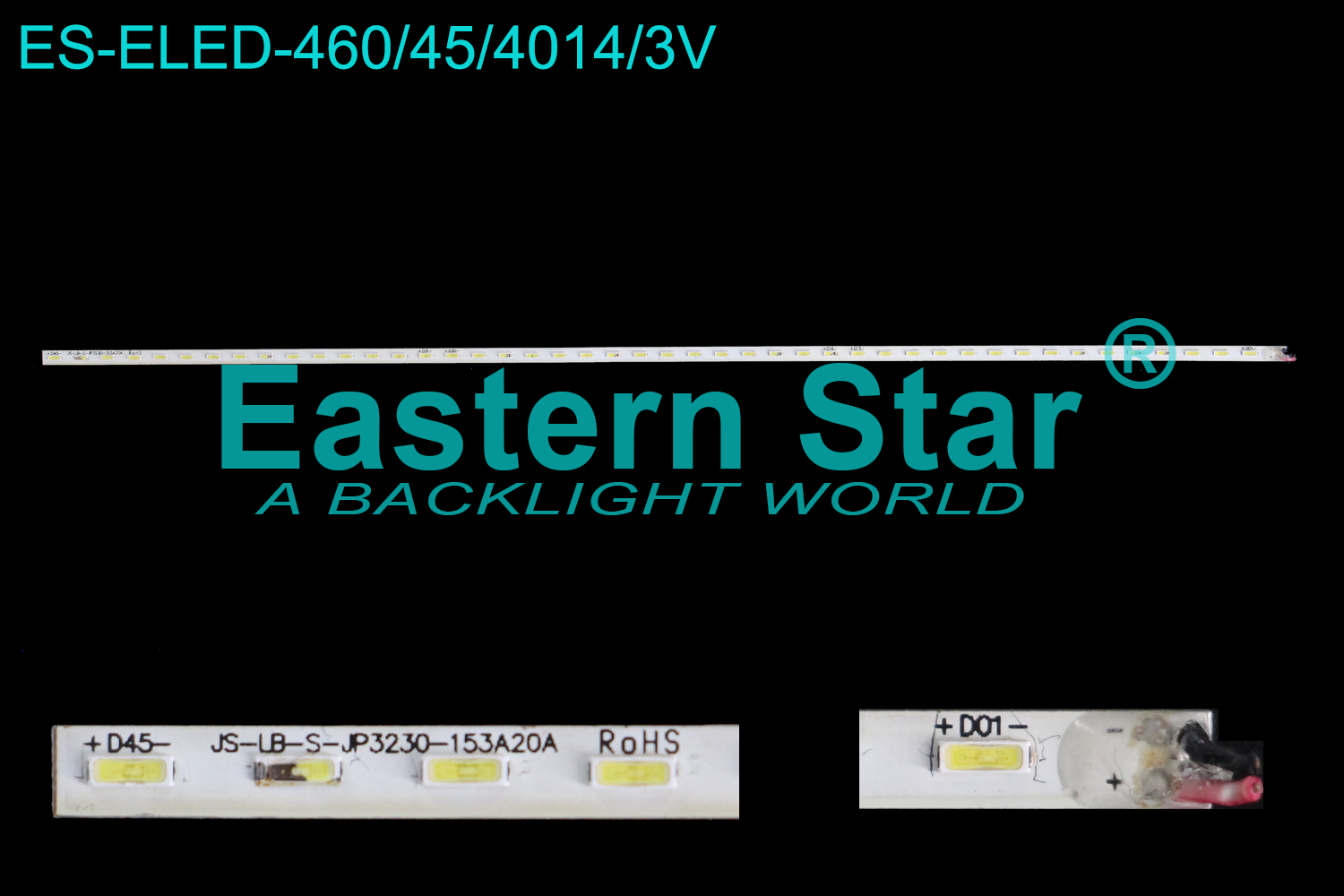 ES-ELED-460 ELED/EDGE TV backlight use for 32'' TESLA  JS-LB-S-JP3230-153A20A LED STRIPS(/）