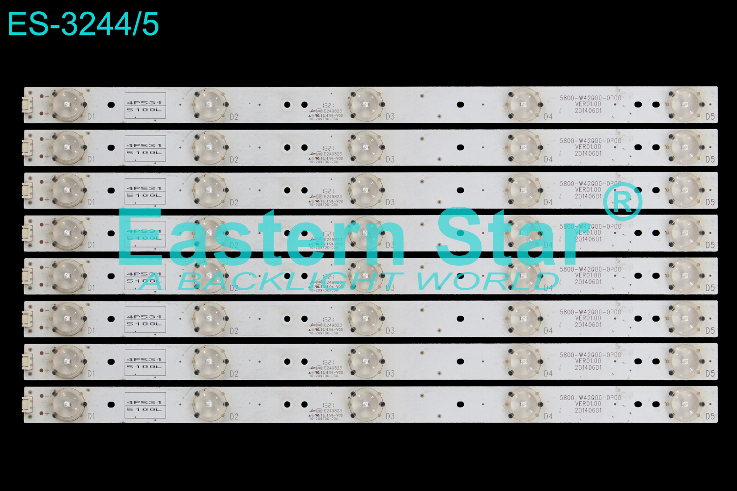 ES-3244 LED TV Backlight use for 42" Skyworth 42E5ERS,42E5CHR 5800-W42000-0P00 LED STRIP(8)