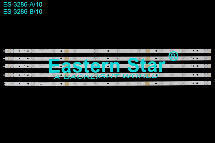 ES-3286 LED TV Backlight use for 42" Haier A:LED42D10A-ZC14DFG-04 2017-08-01  PN:30342010209 10S1P B:LED42D10B-ZC14DFG-04 2017-08-01  PN:30342010210   5S1P*2  LED STRIP(5)