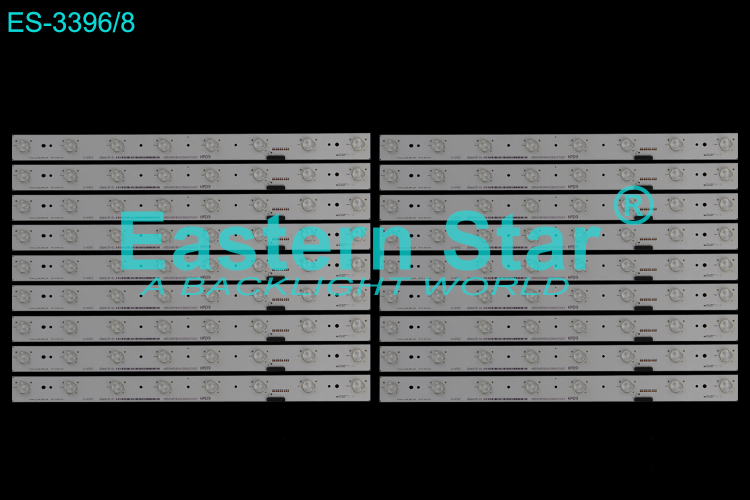 ES-3396 LED TV Backlight use for 50" Hisense LED50XT900X3DU  HISENSE_50_18X8_3030C_1S8P   REV.V0 2014/03/20  LED STRIP(18)
