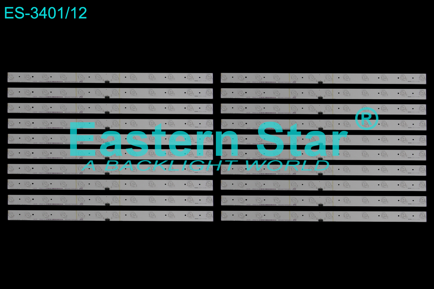 ES-3401 LED TV Backlight use for 65" Hisense 65K720UC Hisense_65K720_20x12_3030C_2S6P  REV.V1 2014/12/17  HE65DMDEV7509540841C LED STRIP(20)