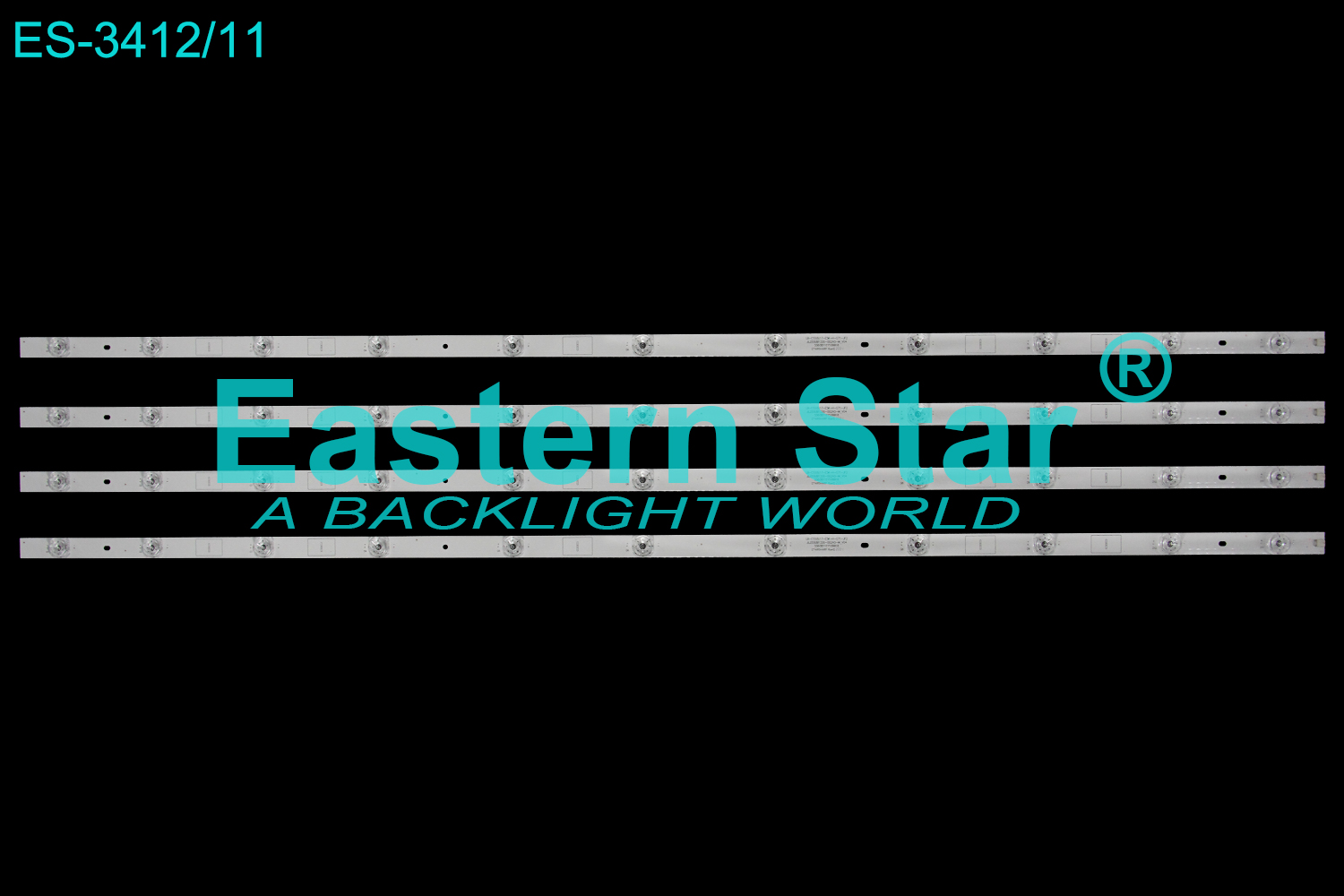 ES-3412 LED TV Backlight use for 55" LB-C550U17-E5K-H-G71-JF2 JL.D550B1330-002AS-M_V04 55D3B11CY108818 LED STRIP(4)