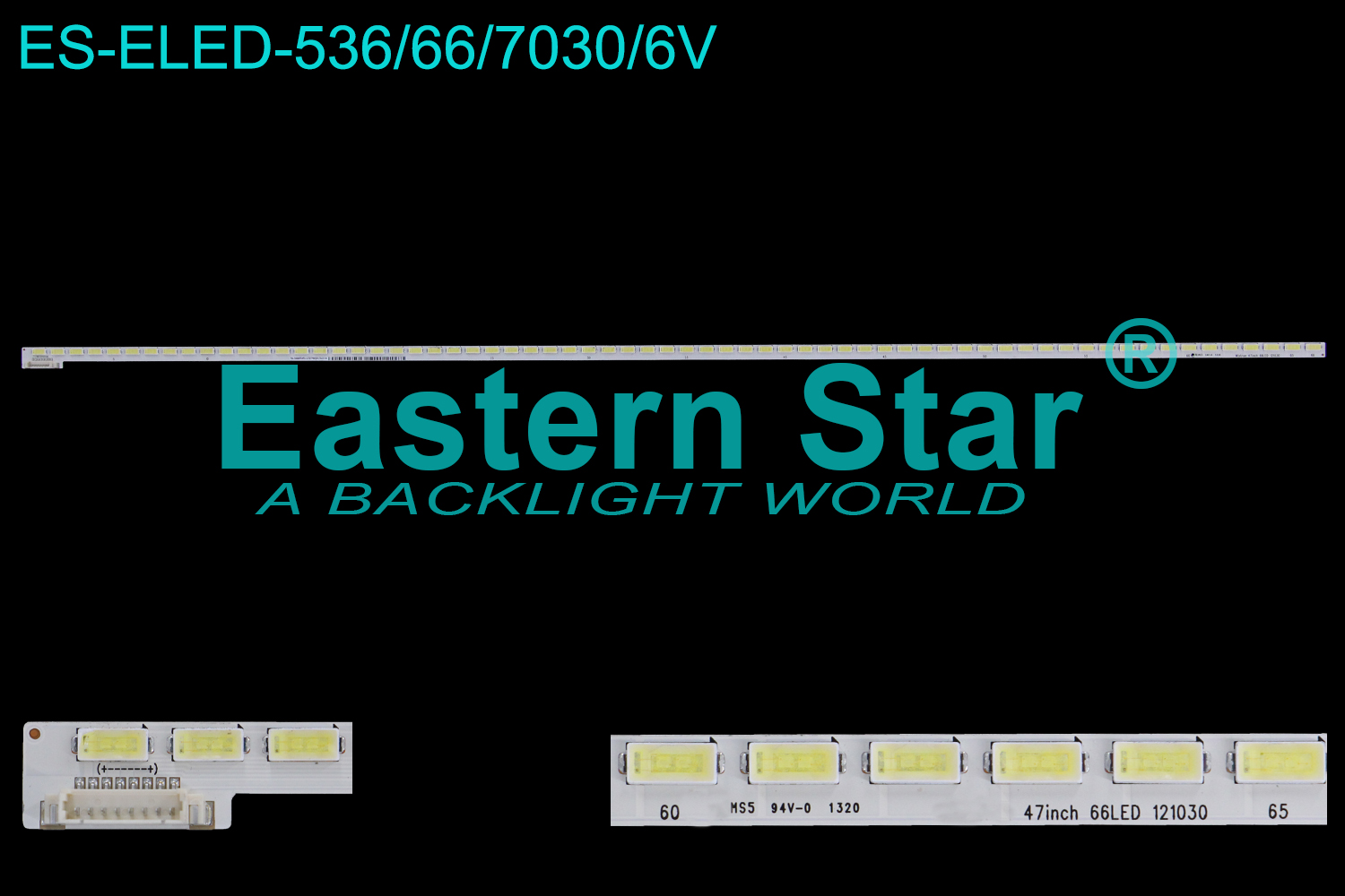 ES-ELED-536 ELED/EDGE TV backlight use for 47'' VIZIO N47Li-A2 WISTRON 47INCH 66LED 121030  LED STRIPS(1)