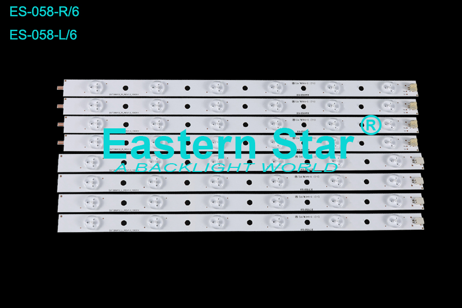 ES-058 TV Light Bar use for Toshiba 39'' 6+6 SVT390A12_R/L   SVT390A05_R_REV3.0 39D3503V11W6C1B39517M-HJ-ME-R/L led strips (8）