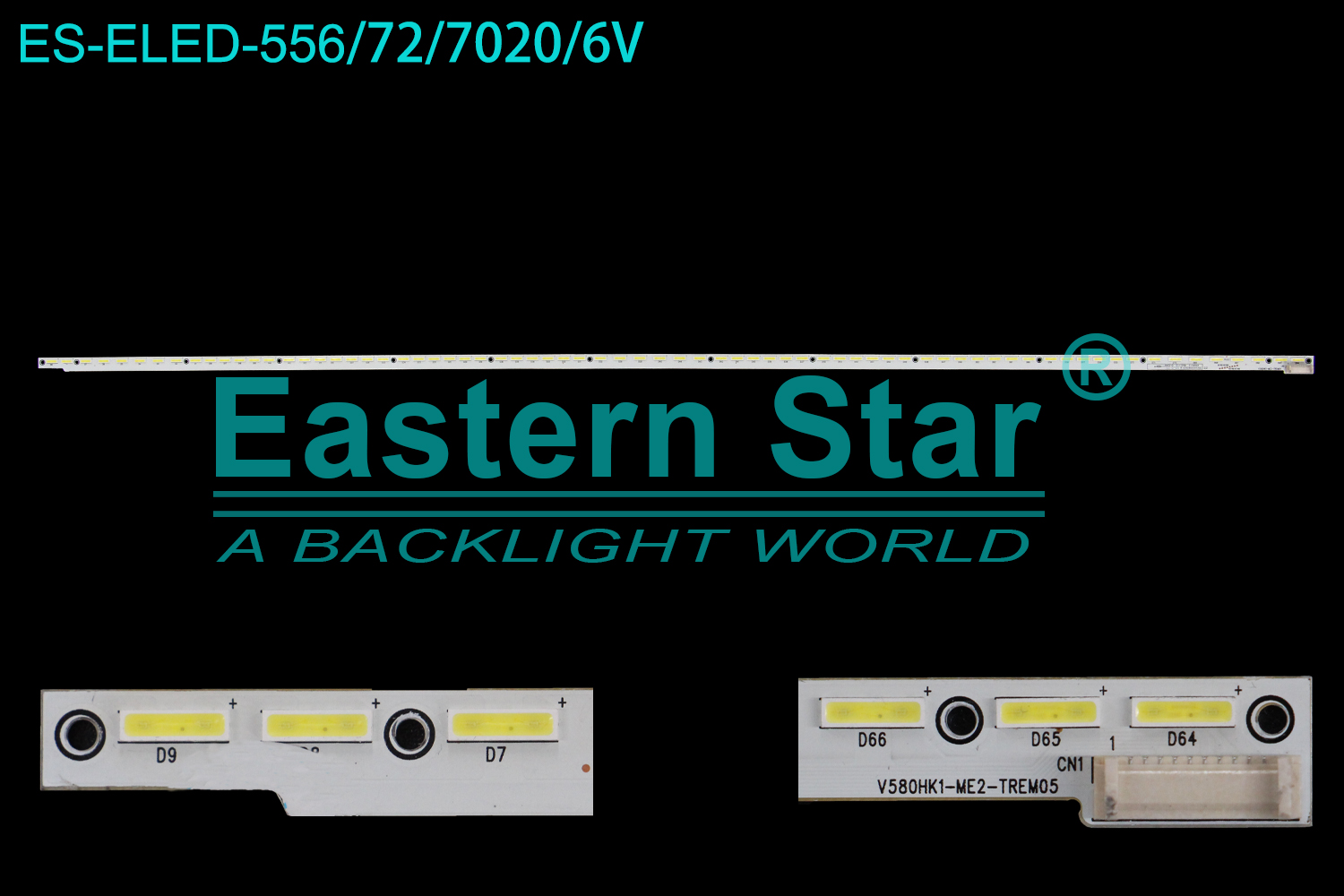ES-ELED-556 ELED/EDGE TV backlight use for 58''  Tcl L58F3700A  V580HK1-ME2-TREM05 LED STRIPS(1)