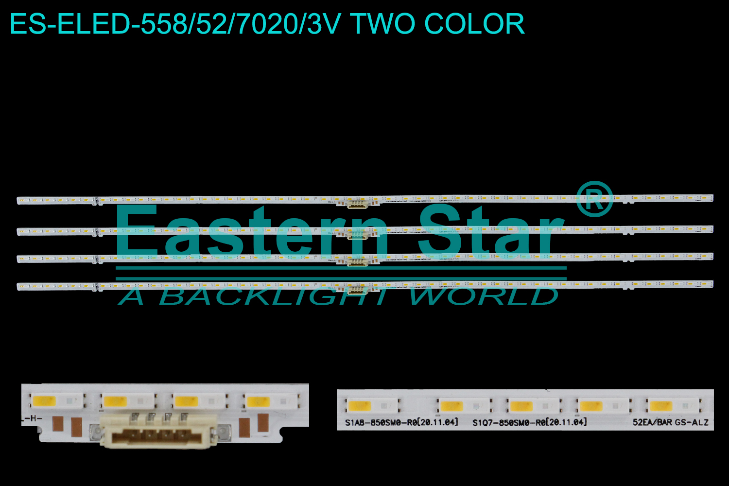 ES-ELED-558 ELED/EDGE TV backlight use for 85'' SAMSUNG QE85LS03AAUXXN S1A8-850SM0-R0 S1Q7-850SM0-R0 BN96-52592A   85Q60A  BN96-52583A REV00  ES85SVQFPBGA54  LED STRIPS(4)