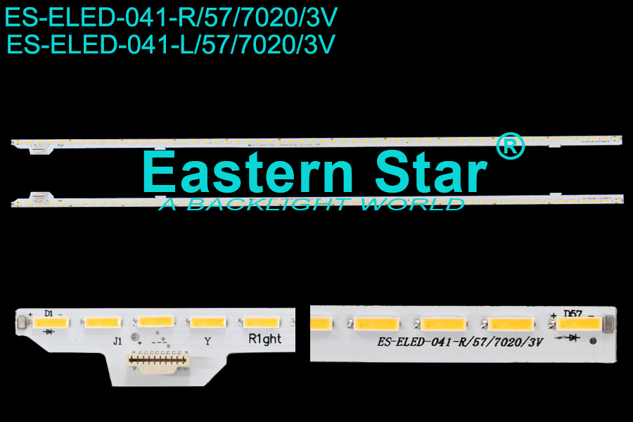 ES-ELED-041 ELED/EDGE TV backlight use for Sony 50'' R+L 57+57LEDs EVERLIGHT LBM500M1903-BS-1(HF)(0)(R/L) led backlight strips KDL-50W805C