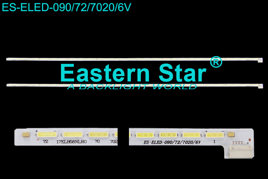ES-ELED-090 ELED/EDGE TV Backlight use for Vestel 48''TV 72 LEDs 17ELB58NLR0 7020PKG 72EA Rev00   48inch VNB 7020PKG 72EA Rev0.2 140219  led backlight strips