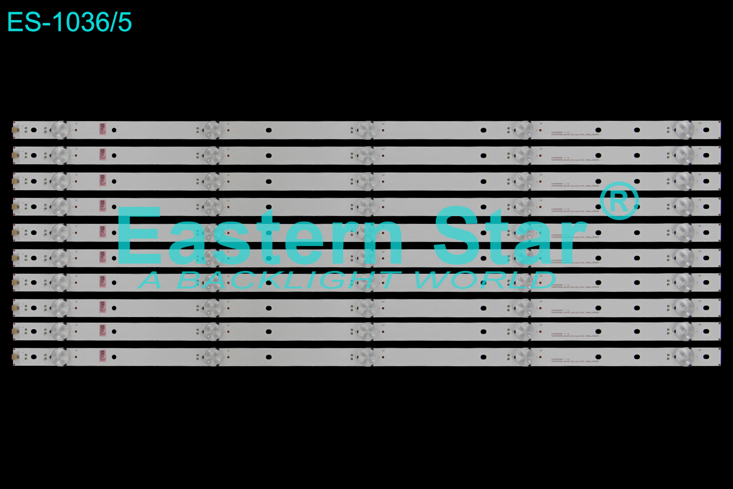 ES-1036 LED TV Backlight use for Hisense 55'' 5LEDs SVH550AN4_Rev02_5w1cop_RJW1_15mm_160606 led strips (10)