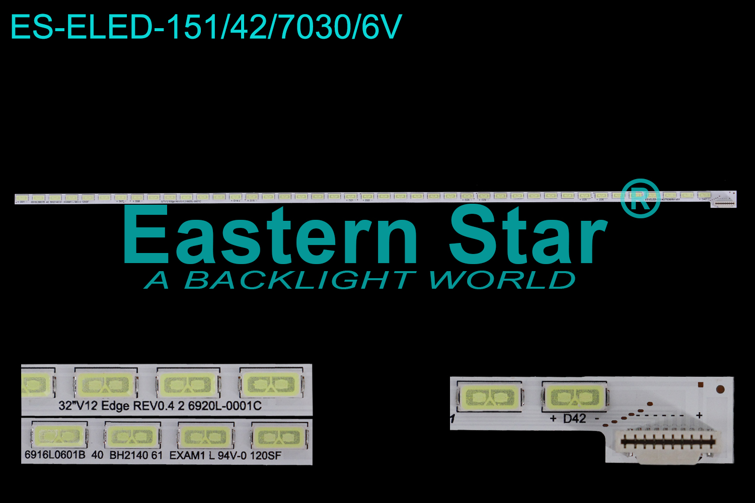 ES-ELED-151 ELED/EDGE TV backlight use for Lg 32'' 42LEDs 32'' V12 Edge REV1.1 1 6920L-0001C (1)