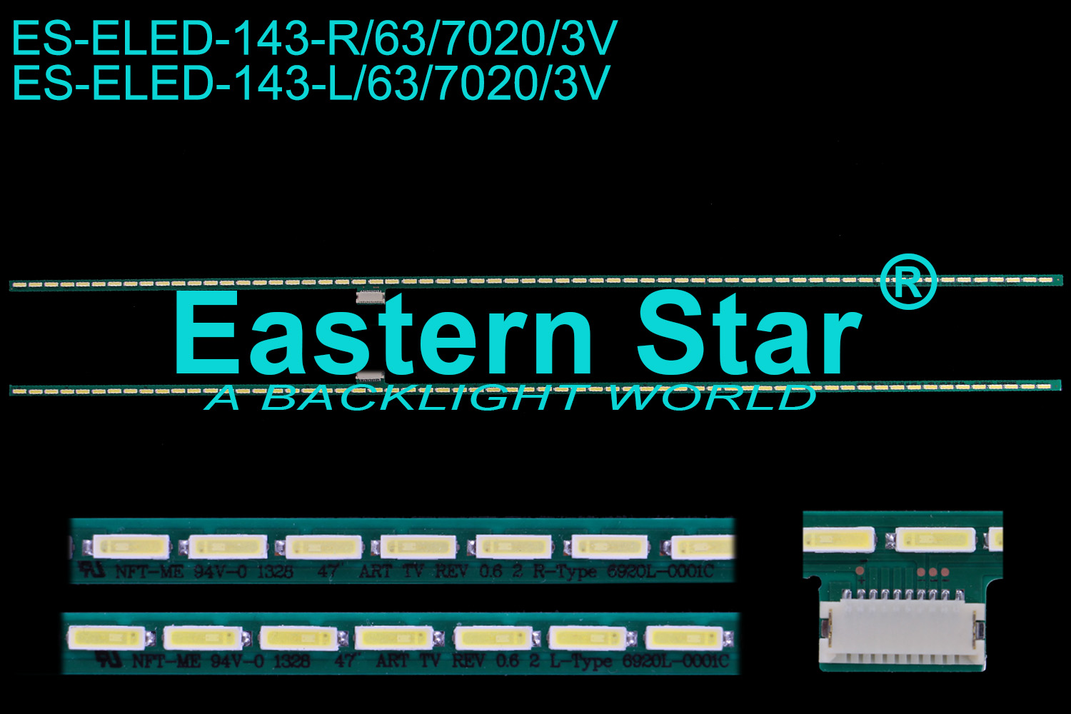 ES-ELED-143 ELED/EDGE TV backlight use for Lg 47''R:47" ART TV REV0.6 2 R-Type 6920l-0001C 6916L-0890A  L:47" ART TV REV0.6 2 L-Type 6920l-0001C 6916L-0890A (2)