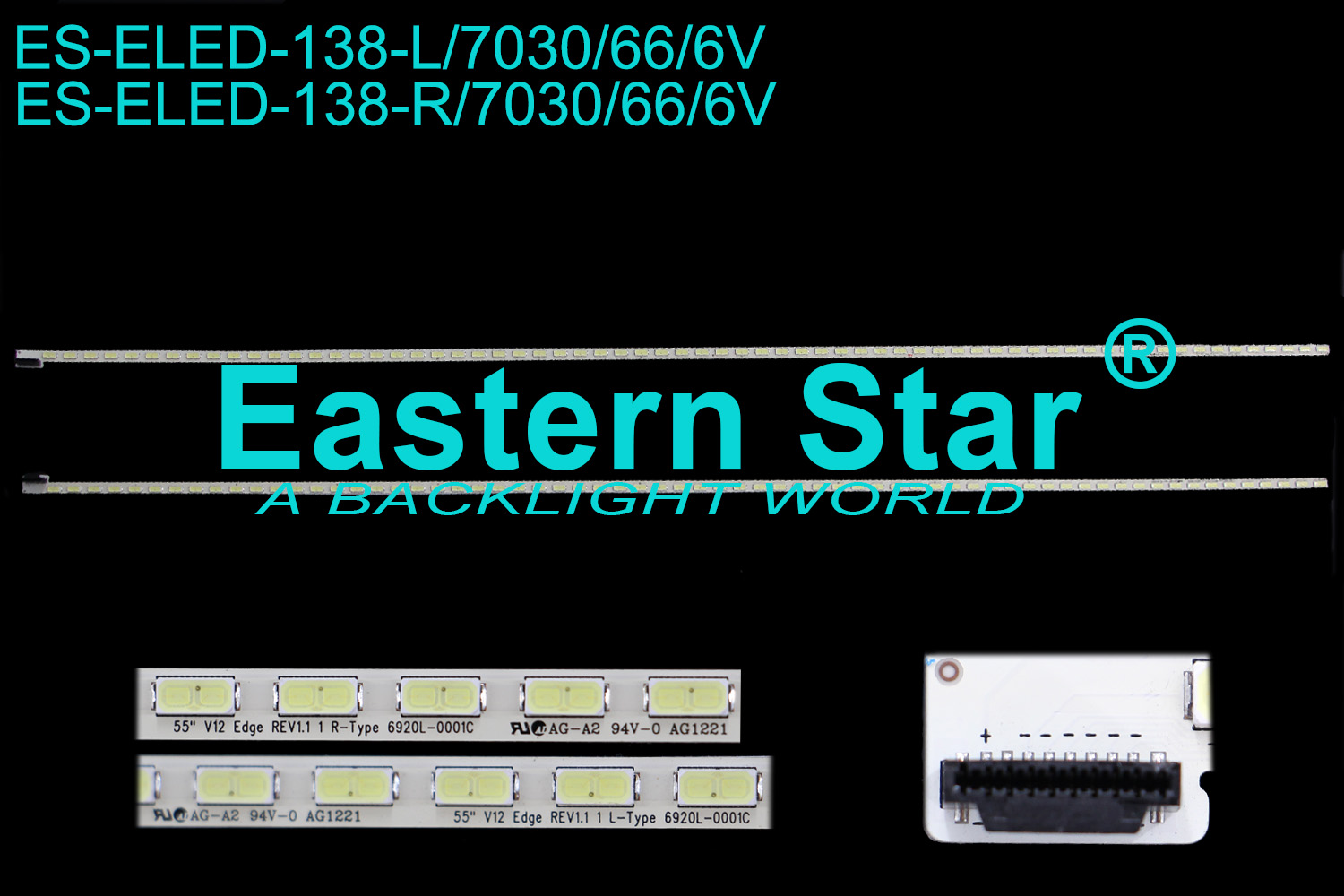 ES-ELED-138 ELED/EDGE TV backlight use for Lg 55''  L: 55"V12 Edge REV1.1 1 L-Type 6920-0001C  R: 55"V12 Edge REV1.1 1 R-Type 6920-0001C (2)