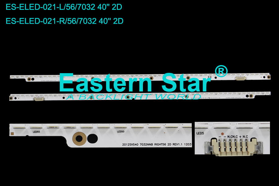 ES-ELED-021 ELED/EDGE TV Backlight use for  Samsung 40" 2012SVS40 732NNB LEFT56 2D REV1.1 120317  2012SVS40 732NNB RIGHT56 2D REV1.1 120317 (/)