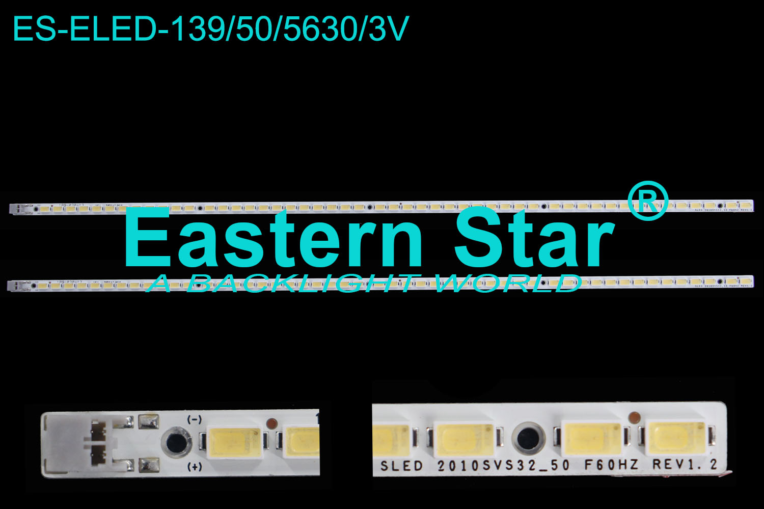 ES-ELED-139 ELED/EDGE TV backlight use for  Samsung 32'' 50LEDs SLED 2010SVS32_50 F60HZ REV1.2 LED STRIPS(2)