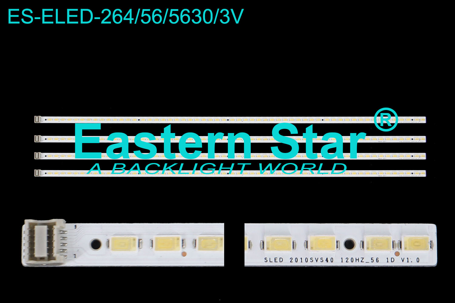 ES-ELED-264 ELED/EDGE TV backlight use for Samsung 40" 56LEDs backlight strips SLED 2010SVS40 120HZ_56 1D V1.0  UE40C6530/UE40C6000RK/UE40C6510UK LED STRIPS(4)