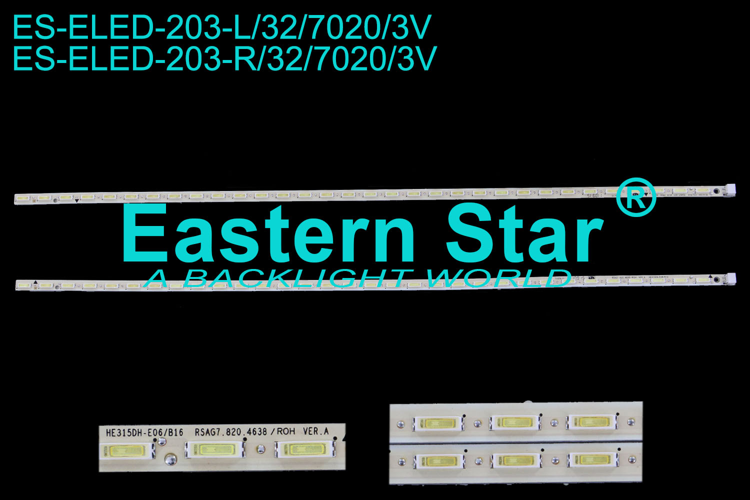 ES-ELED-203 ELED/EDGE TV backlight use for Hisense 32'' 32LEDs LED STRIPS(2)