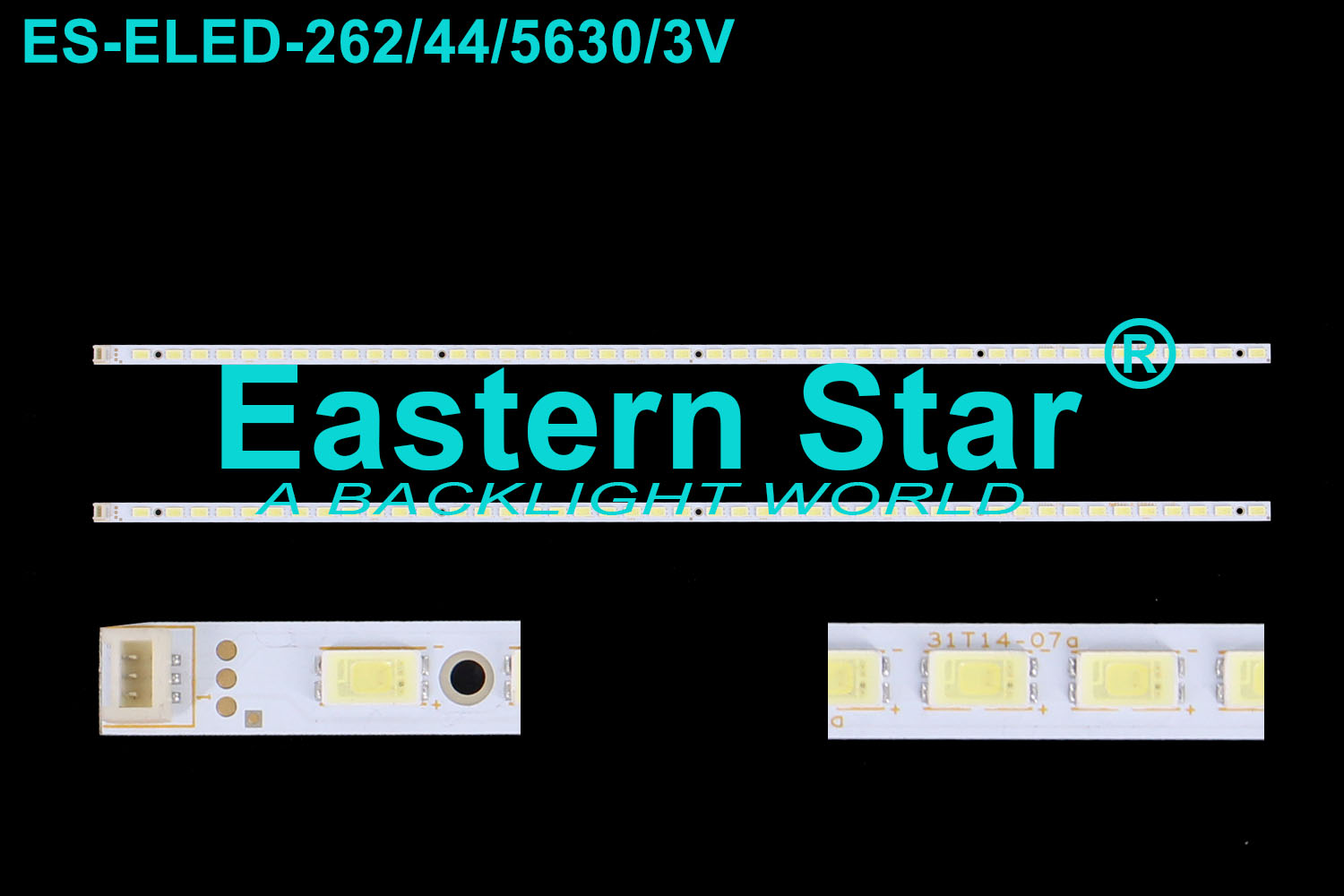 ES-ELED-262 ELED/EDGE TV backlight use for Haier 32" 44LEDs backlight strips 31T14-07A HAIER LE32A700P LED STRIPS(2)
