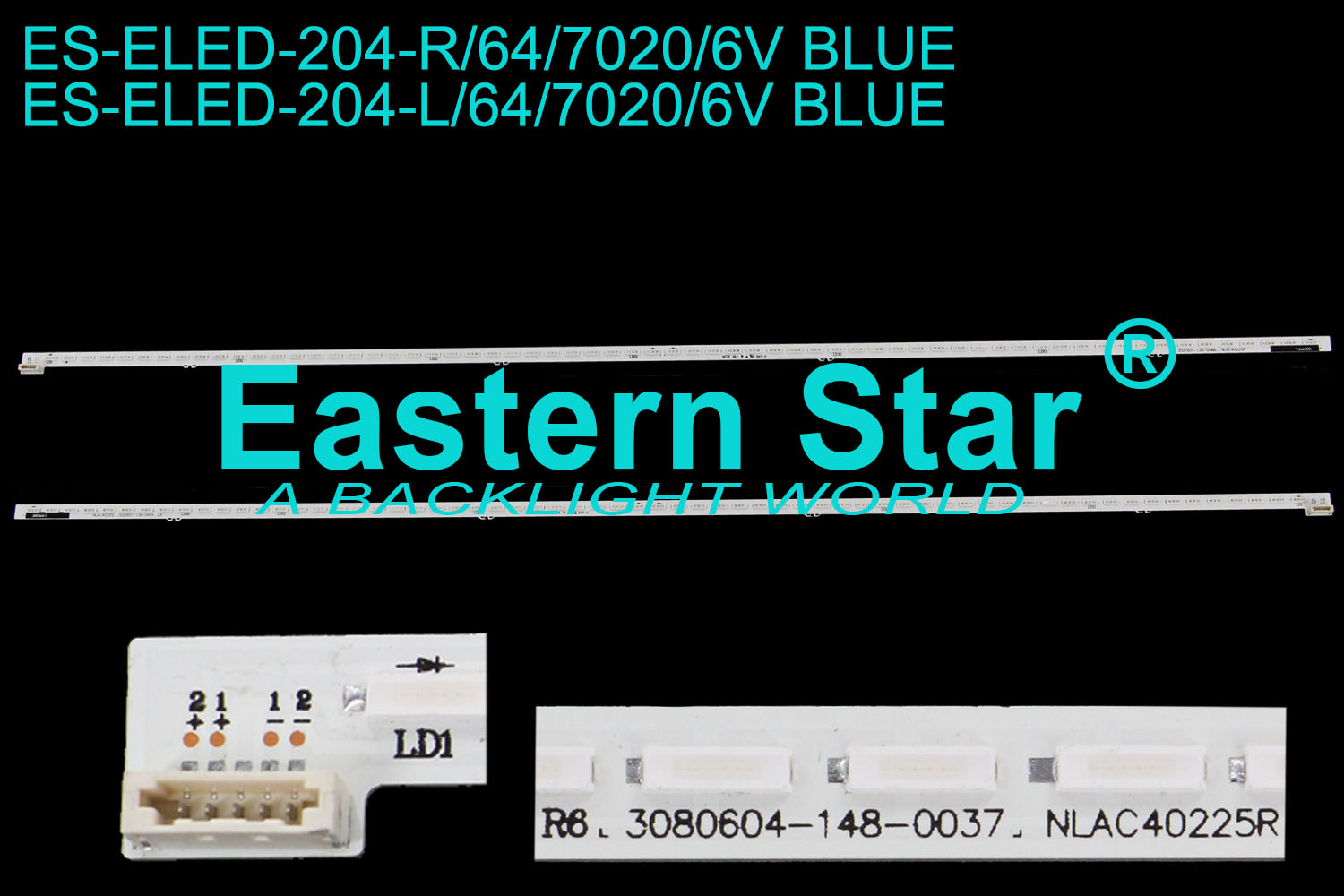 ES-ELED-204 ELED/EDGE TV backlight  use for Sony 55'' 64LEDs NLAC40225L/R 3021601-139-0495 LED STRIPS(4)