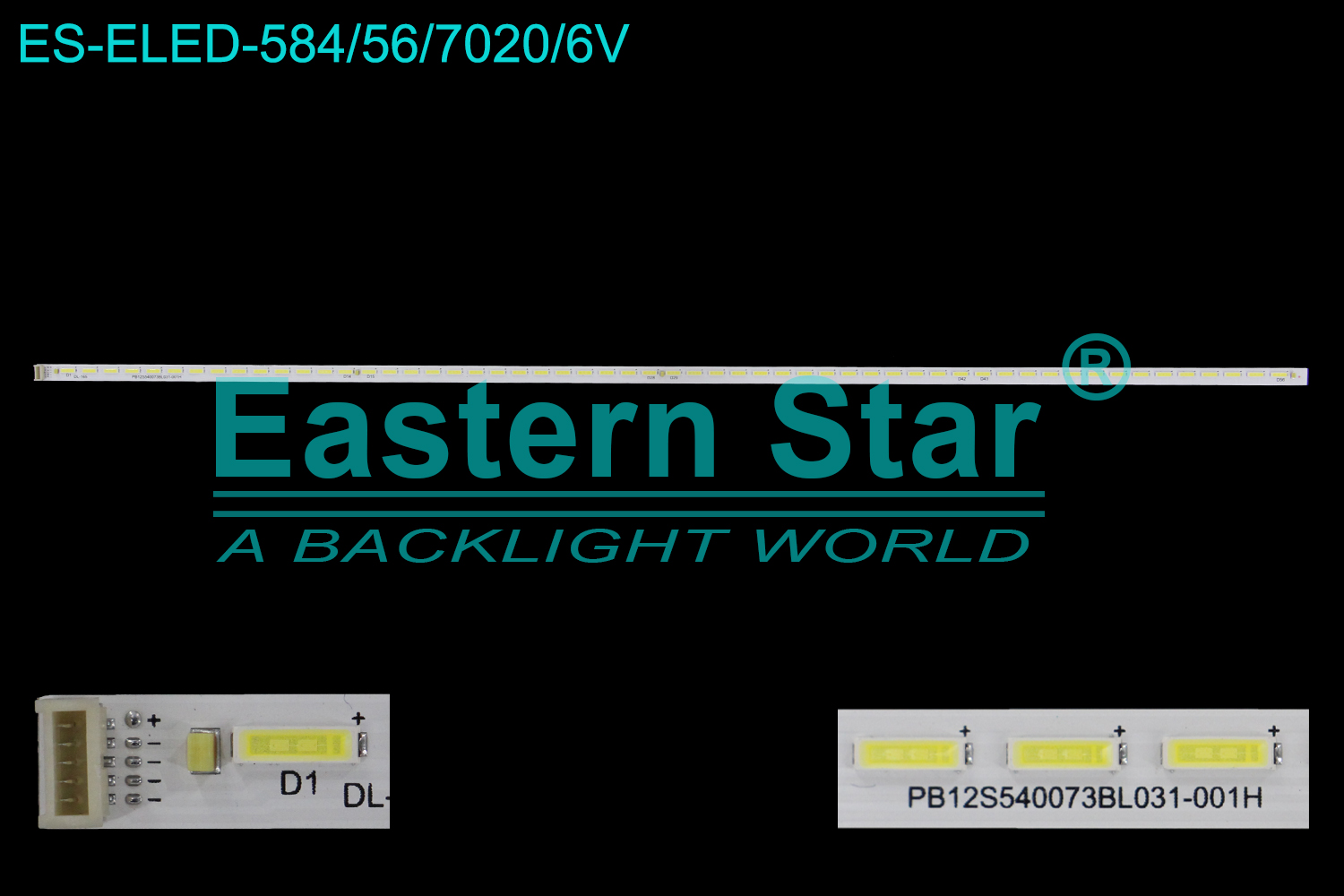 ES-ELED-584 ELED/EDGE TV backlight use for 42'' TOSHIBA 42L2350CH/42L1351C STQ420A85_56LED_REV02_131210  X  PB12S540073BL031-001H LED STRIPS(1)