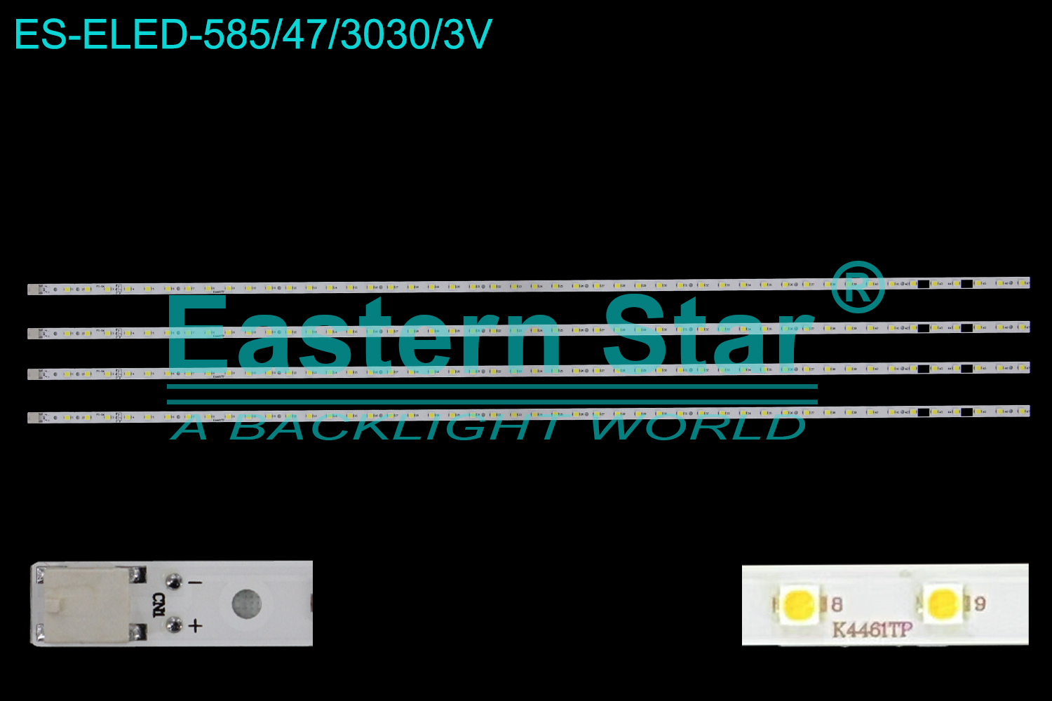 ES-ELED-585 ELED/EDGE TV backlight use for 46'' Sharp ​LC-46LE820UN  K4461TP RUNTK4461TPZZ RUNTK5228TPZZ  E162061| 5228ZZ   LED STRIPS(4)