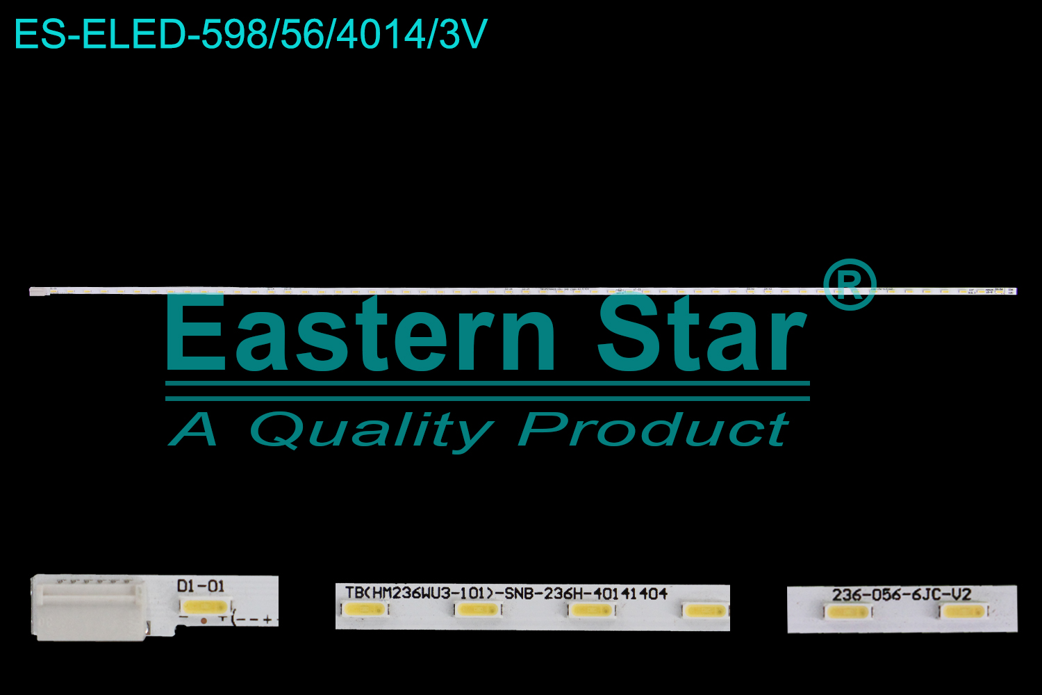 ES-ELED-598 ELED/EDGE TV backlight use for 23.6''  Philips 24PFF3655/T3 TB(HM236WU3-101)-SNB-236H-40141404   236-056-6JC-V2 LED STRIPS(1)