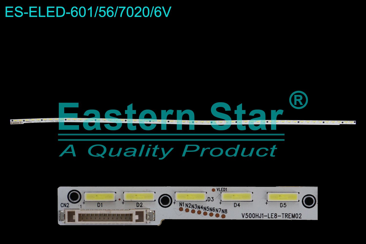 ES-ELED-601 ELED/EDGE TV backlight use for 50'' Sharp  TX-50CSN638  V500HJ1-LE6-TREM02, V500HJ1-LE8-TREM02 6202B0009L101, M0004L0N31 A59S0D, NL056LN6569WAHXC0006XA6000WV  LED STRIPS(1)