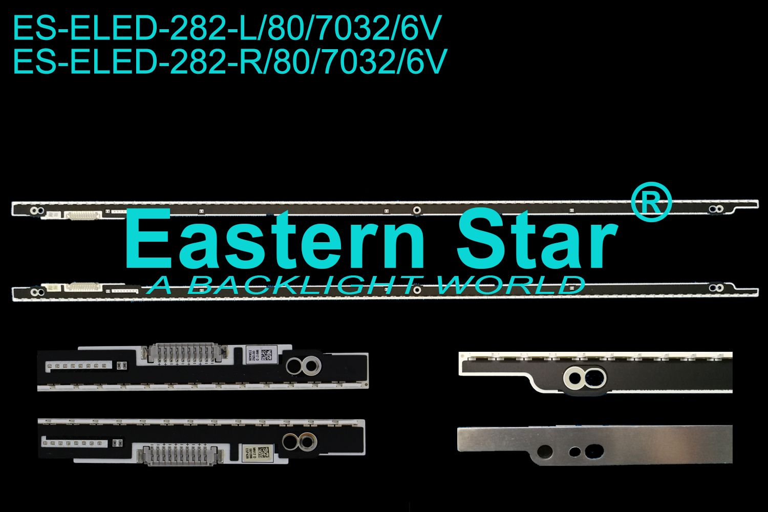 ES-ELED-282 ELED/EDGE TV backlight use for Samsung 55''  2012SVS55 7032SNB LEFT80/RIGHT80 LED STRIPS(2)