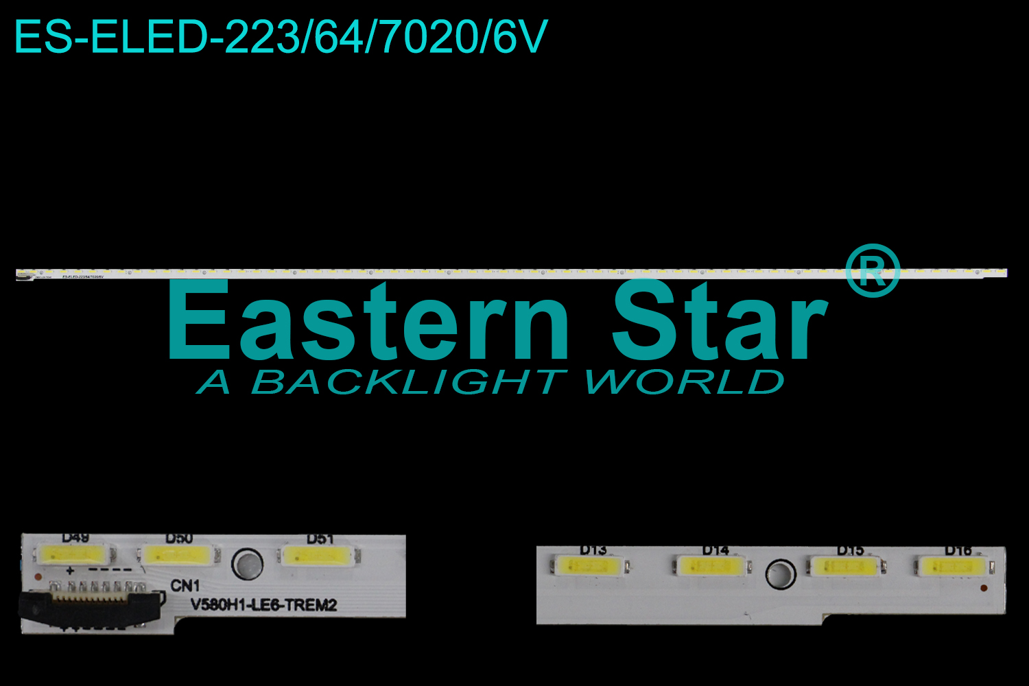 ES-ELED-223 ELED/EDGE TV backlight 58'' use for Hisense 64LEDs V580H1-LE6-TREM2 LED STRIPS(1)