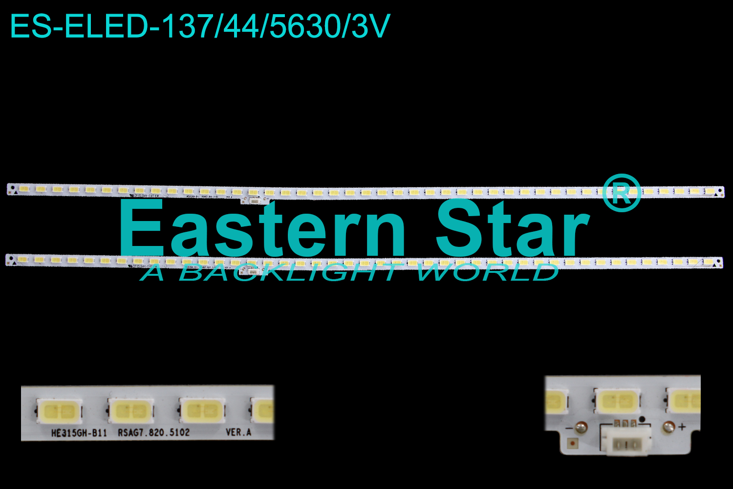 ES-ELED-137 ELED/EDGE TV backlight use for Hisense 32'' 44LEDs HE315GH-B11 RSAG7.820.5102 VER.A
