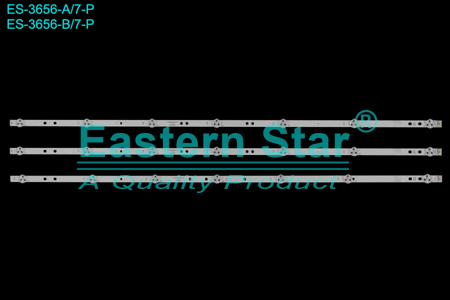 ES-3656-P  LED TV Backlight use for 43" Vestel A: 17DLB43VER13-A ETI 20200226  B: 17DLB43VER13-B ETI 20200226  3010 5466 5467 ECD2 LED STRIP(3)