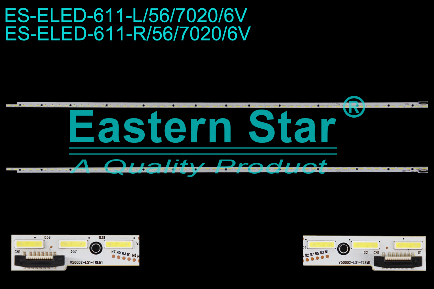 ES-ELED-611 ELED/EDGE TV backlight use for 50'' Sanyo  DP50E44  V500D2-LS1-TREM1  V500D2-LS1-TLEM1 LED STRIPS(2)