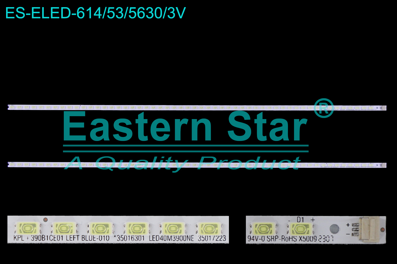 ES-ELED-614 ELED/EDGE TV backlight use for 40'' Toshiba LE4057I(B)  KPL+390B1CE01 LEFT BLUE-010 35016301 LED40M3900NE 35017223 LED STRIPS(2)