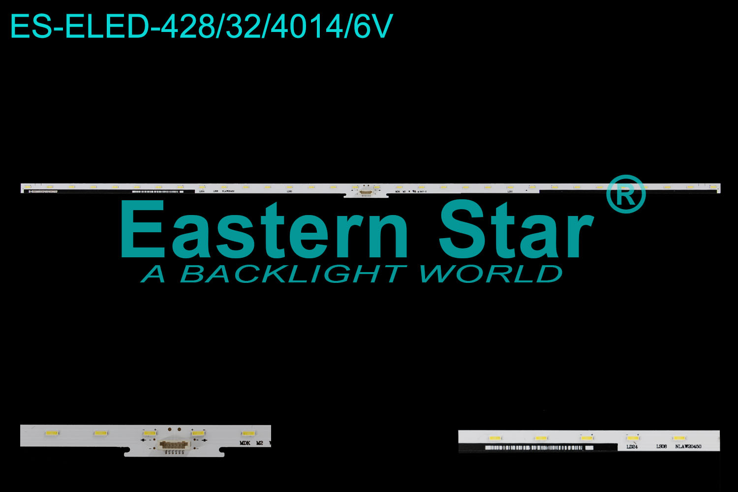 ES-ELED-428 ELED/EDGE TV backlight use for 43'' Sony E-R110298F43F00273NJ NLAW20450 LED STRIPS(2)