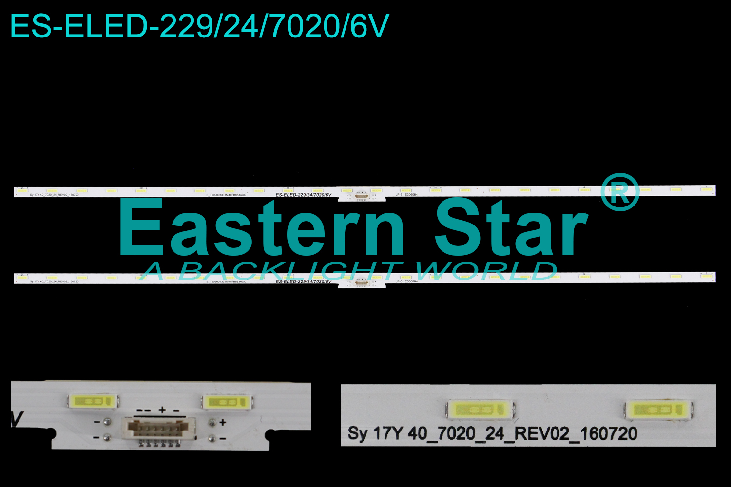 ES-ELED-229 ELED/EGDE TV Backlight 40" use for Sony 17Y 40_7020_24_REV02_160720 JP-3 94V-0 E306084 (2)