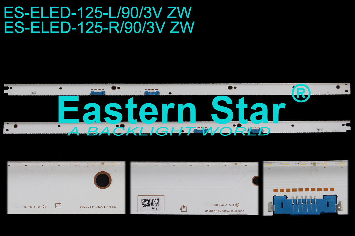 ES-ELED-125 ELED/EDGE TV backlight 65" use for Samsung UE65MU7000 MBHF 00192 ARGH3NE -A 2352A (2351A)  ER65UVME18SLA  65MU-7.8.9-90EA-L-170630/  V7MU-650SMA-R0 V7MU-650SMB-R0 (2)