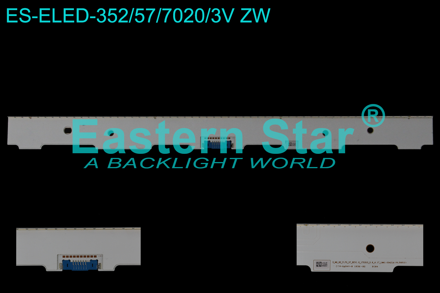 ES-ELED-352 ELED/EDGE TV backlight use for 82'' Samsung S_MU_82_FL70_57_REV1.0_170310_0.6_4.17_LM41-00421A(AL5052) LED STRIPS(4)